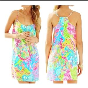 Lilly Pulitzer Dusk Silk Dress in Lover’s Coral - Size M